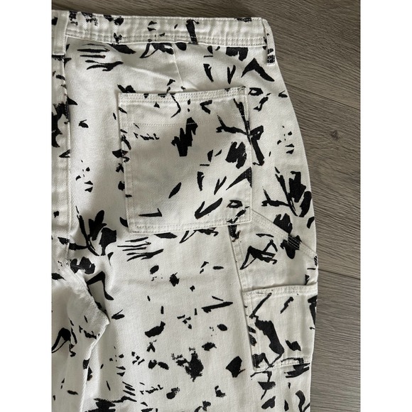 CRISTINA MARTINEZ GENDER INCLUSIVE ABSTRACT PRINT DENIM JEANS - Picture 14 of 16